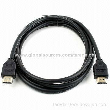 HDMI Cables 1.4v, Customized Lengths are Accepted, CE-,UL-certified, RoHS Directive-compliant